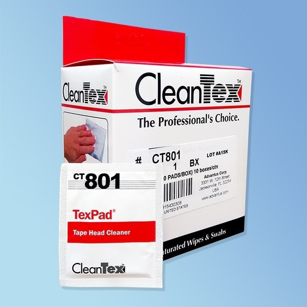 CleanTex CT801 Tapehead Cleaning Wipes - Harmony