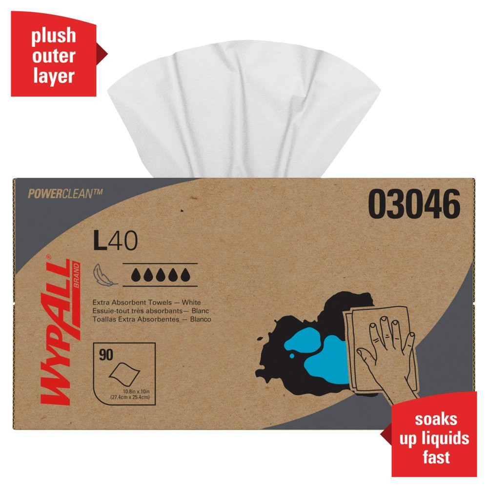 Kimberly Clark 3046 Wypall L40 All Purpose Wipers