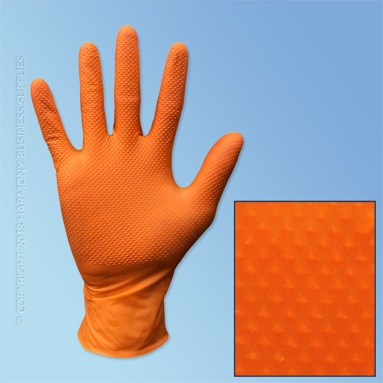 Black Cotton Beaded Grip Gloves