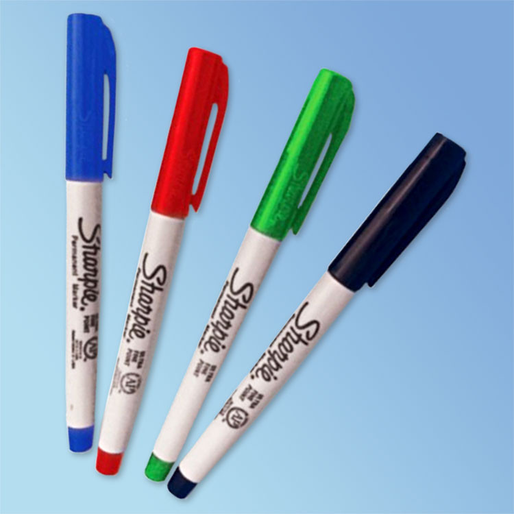 Sterile Cleanroom Pens; Sharpie, Black, Irradiated, 12 Pens, MN-PEN-20IR -  Cleanroom World