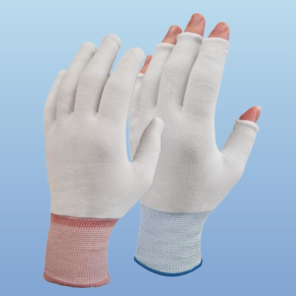 Cleanroom Glove Liners, Full and Half Finger, 20 pairs/pack