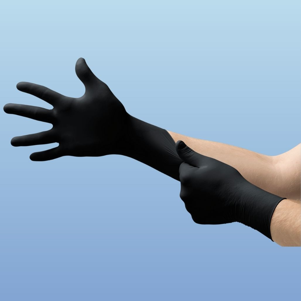 Ansell MICROFLEX® MidKnight™ MK-296 Black Nitrile Exam Gloves