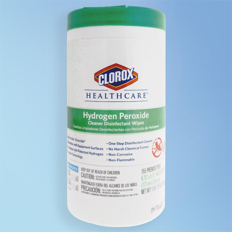 Clorox Healthcare Hydrogen Peroxide Cleaner Disinfectant Premoistened Wipes