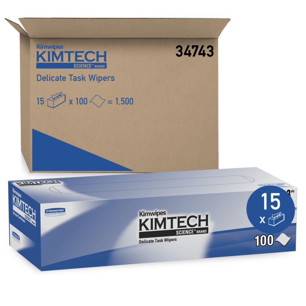Kimtech 34743 Kimwipes Delicate Task Wipers, 119/box