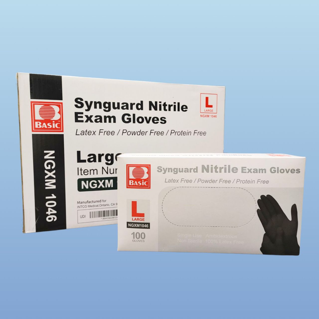 SynGuard Black Nitrile Exam Gloves - Harmony Lab & Safety Supplies