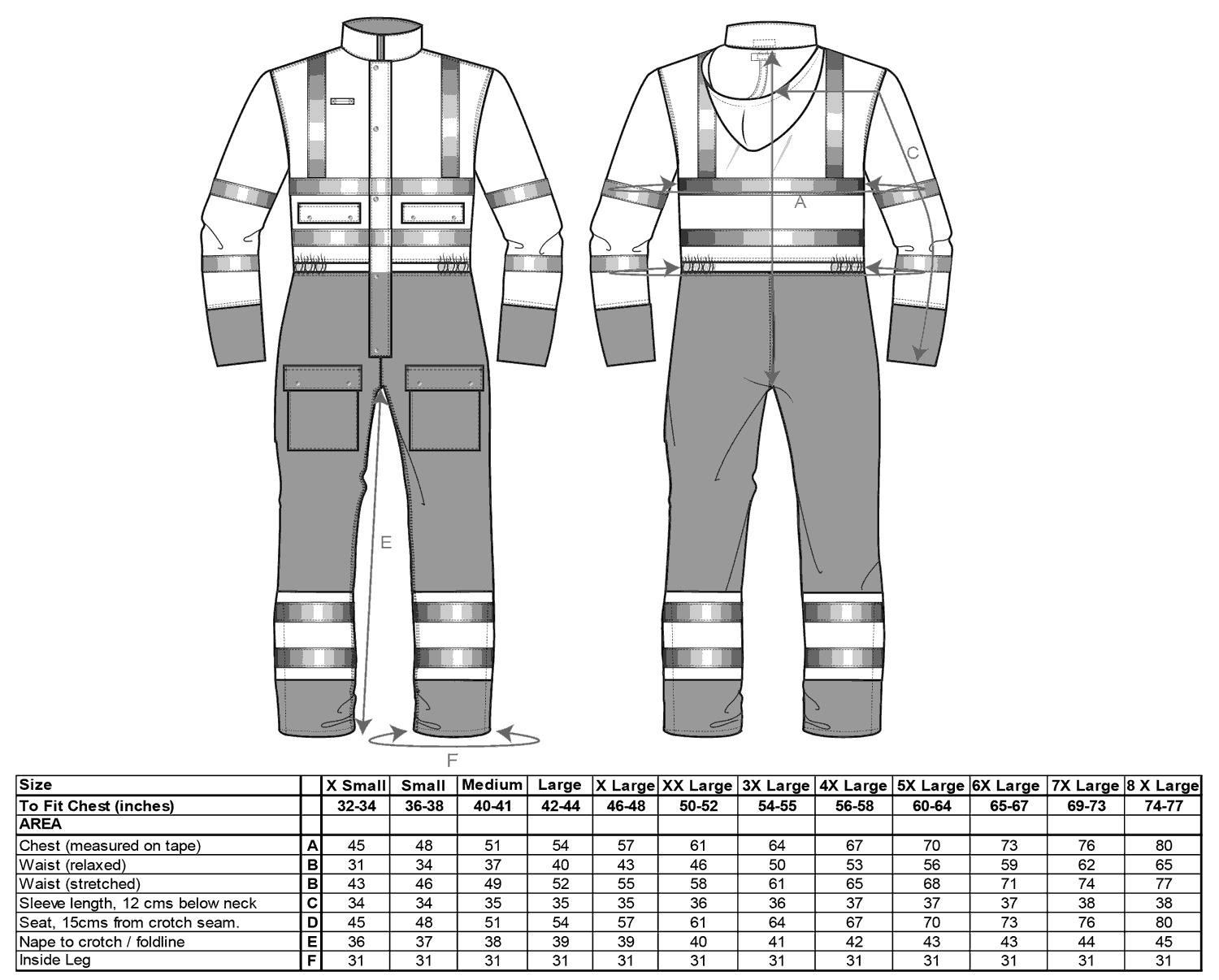 Coveralls Sizes Explained at Nate Piquet blog
