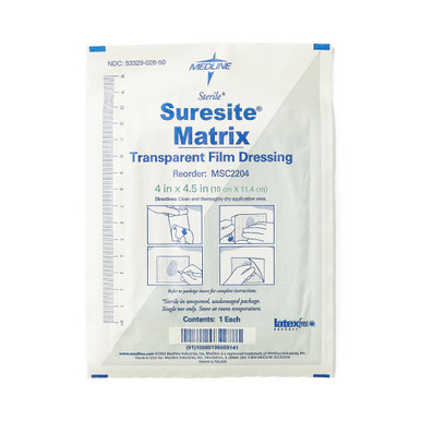 DermaView Transparent Film Dressing, 2 Inch X 11 Yard Roll, Sterile