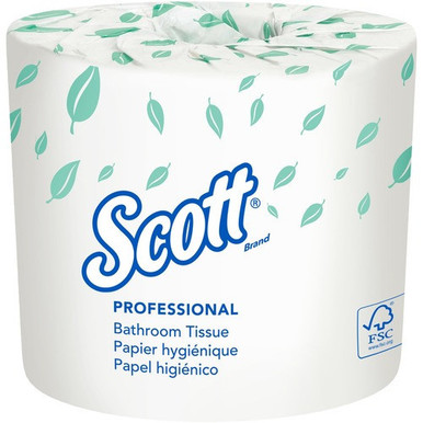 Scott 2-Ply Bathroom Tissue, 4-1/8 x 4 Sheets, 100% Recycled, 550 S - Pack of 20 - Bronze