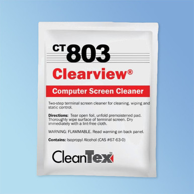 Cleantex CleanTex CT803 Clearview Monitor Wipes