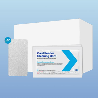 KICTeam K2-H80B50 Smart Card Cleaning Cards, 50/box