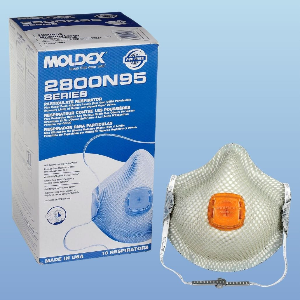 Moldex 2800 N95/Nuisance OV Respirator with Ventex Valve, 10/box