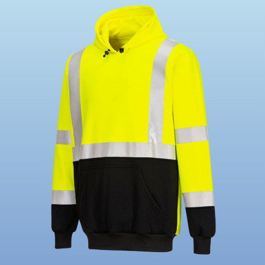Portwest UB324 Hi-Vis Hooded Pullover Safety Sweatshirt