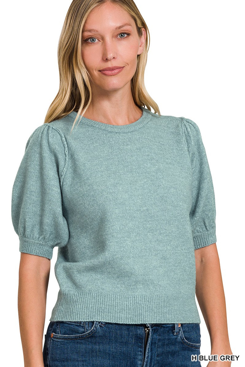 Short Sleeve Pullover In Compact Deboss