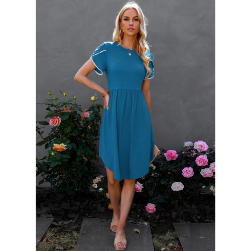 Comfy As A T-Shirt Dress in Blue