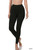 Cutie Cotton Full Length Leggings in Black