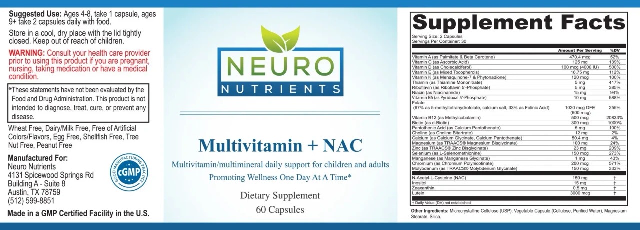 Multivitamin + NAC