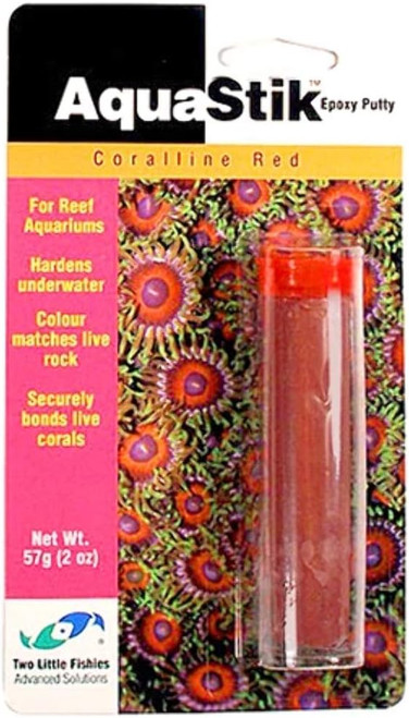 Two Little Fishies AquaStik Red Coral Epoxy 2oz