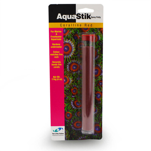 Two Little Fishies AquaStik Red Coral Epoxy 4oz Two Little Fishies AquaStik Red Coral Epoxy 4oz