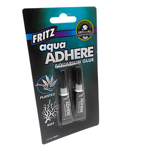 Fritz aqua Adhere Aquarium Glue - 2 x 3g Tubes