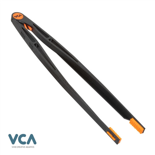 VCA 12" Never-Rust Aquarium Tweezers UV - Lava-Rock Black VCA 12" Never-Rust Aquarium Tweezers UV - Lava-Rock Black