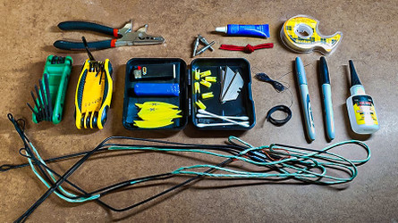 ASSEMBLE AN EMERGENCY FIELD REPAIR KIT FOR ARCHERY HUNTING