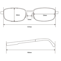 Royce Large Half Frame Low Power Readers  Men .75