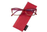 Drew Red Full Frame Plastic Cat Eye Low Power  Women .75