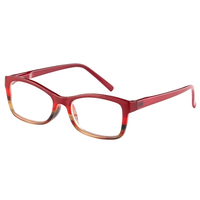 Drew Red Plastic cat eye low power reader .75