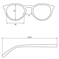 Marley Blue Women's Reading Glasses +4.00