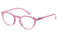 Alfie Women's Pink Retro Frame Reader +3.50 & +4.00