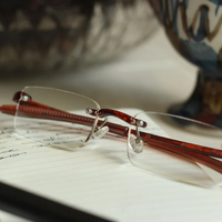 Visualite #1 Rimless Reading Glasses Mens & Womens - Tortoise 1.00-3.00