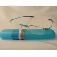 Visualite #1 Rimless Reading Glasses - Turquoise / 1.50
