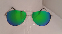 Polarized Green-Blue Mirrored Aviator Men & Women