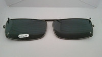 62mm rectangular polarized clip on smoke