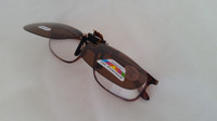 Oval/Oblong Flip Up Sunglasses CP5956Pol  5 " Frame  2  1/4"W X 1 1/2" H Lenses
