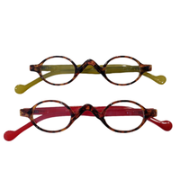 Small oval retro reading glasses (2) for $19.95 Red/Olive