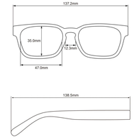 Windsor Clear Reading Glasses Men & Women -  .50, .75,