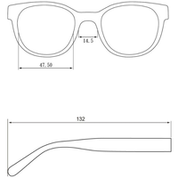 Sahara Full Frame Low Power Reading Glasses Women .75