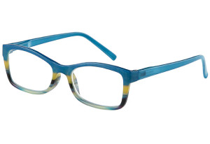 Drew Full Frame Plastic Cat Eye Low Power Women (Red/Blue) .75
