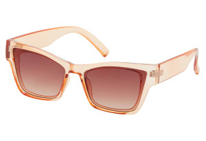 Selene Large Translucent Peach Womens Polarized Sunglasses