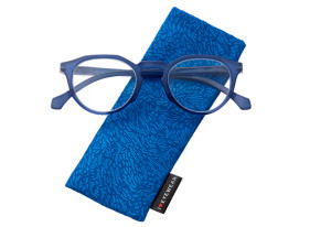 Alfie Small Round Navy Reading Glasses Men & Women +4.00