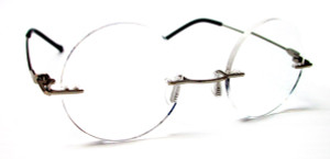 Harry Rd  Rimless Reading Glasses/ Gold