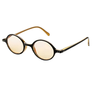 Oval Retro Computer Reading Glasses/Blk-Honey