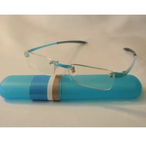 Visualite #1 Rimless Reading Glasses - Turquoise / 1.50