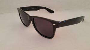 Polarized Wayfarer Style Sunglasses/Blk/Smk