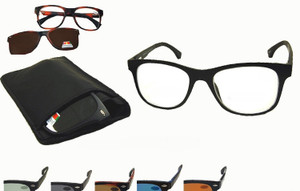 Bifocal Readers with Polarized Magnetic Clip Ons