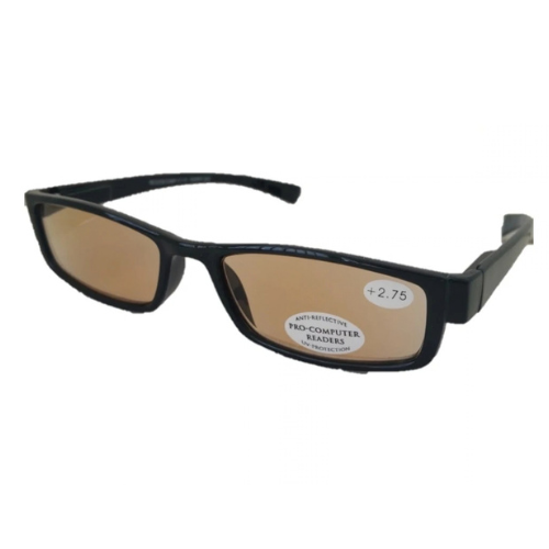 black plastic computer reading glasses