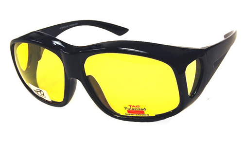 Fit Over Sunglasses yellow Night Driver XXL
BLACK