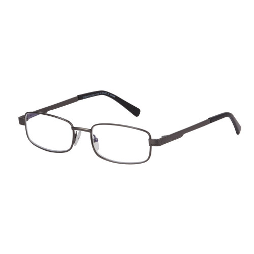 Royce gunmetal large half frame men's reader