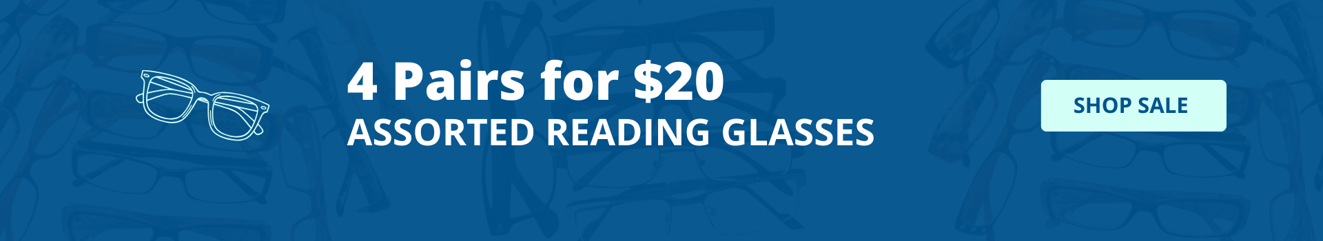 Assorted reading glasses on sale